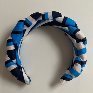 Evelyne Ayman Blue and White Headband